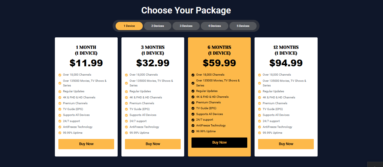 flah 4k iptv price