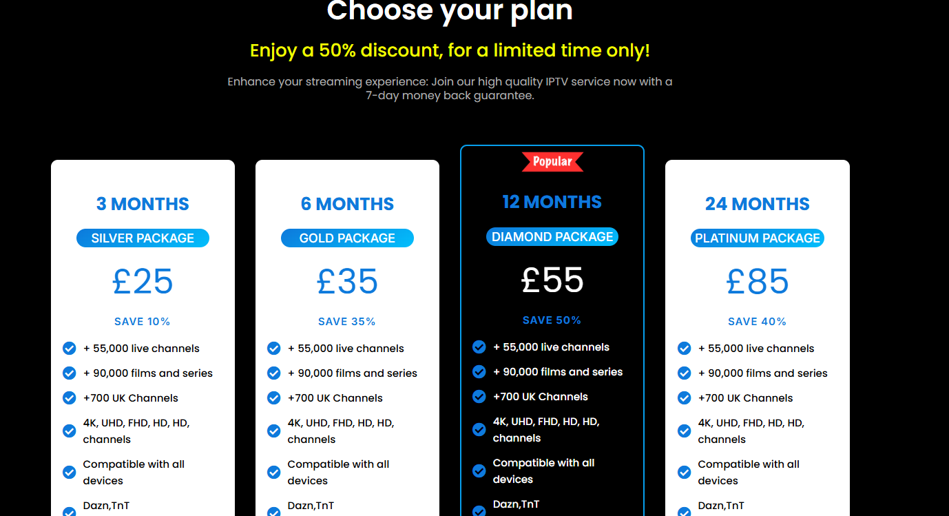  stream in uk iptv price