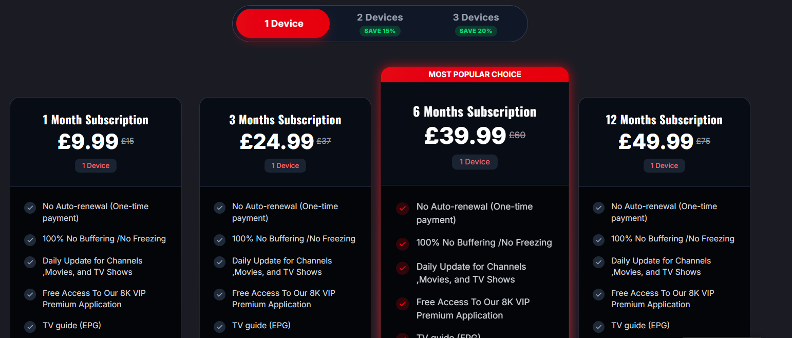 uk 7 channel price