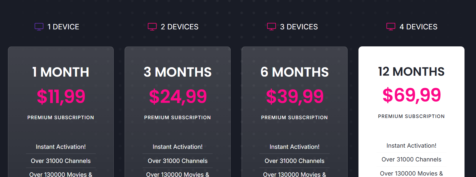 xtream iptv price image