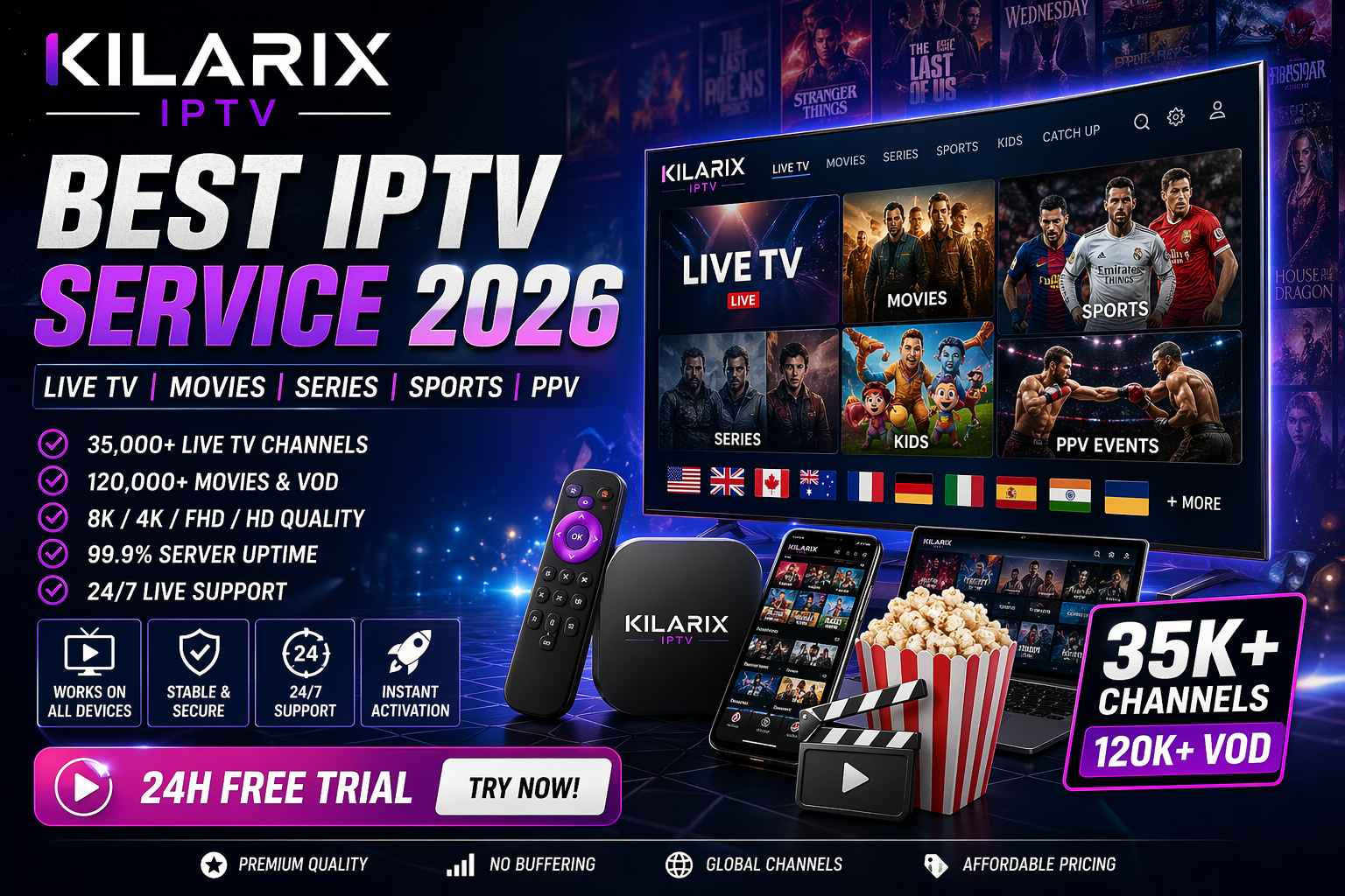 KILARIX IPTV Review 2026 – Best IPTV Service Tested