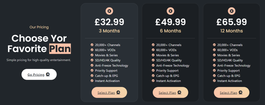 USStreamTV Pricing