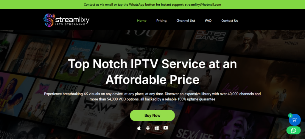 Streamlixy IPTV