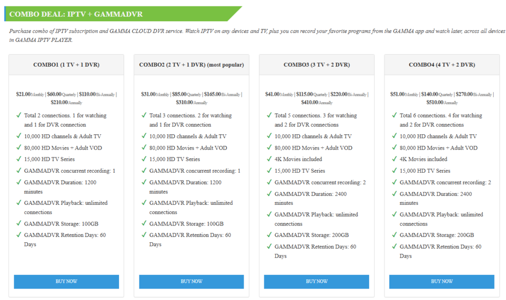 AREA69IPTV Pricing