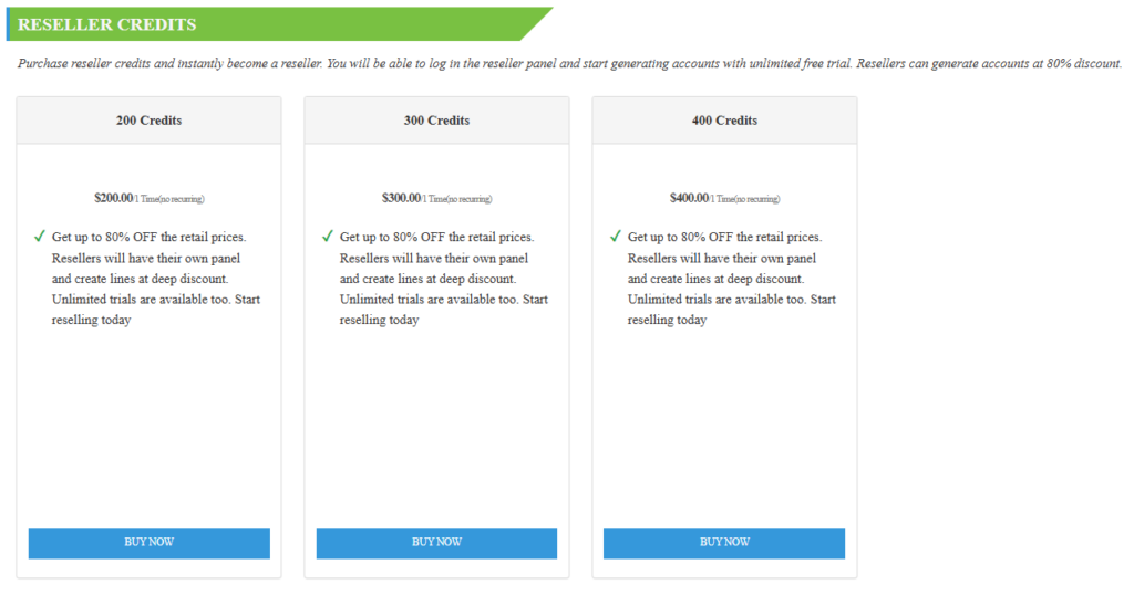 AREA69IPTV Pricing