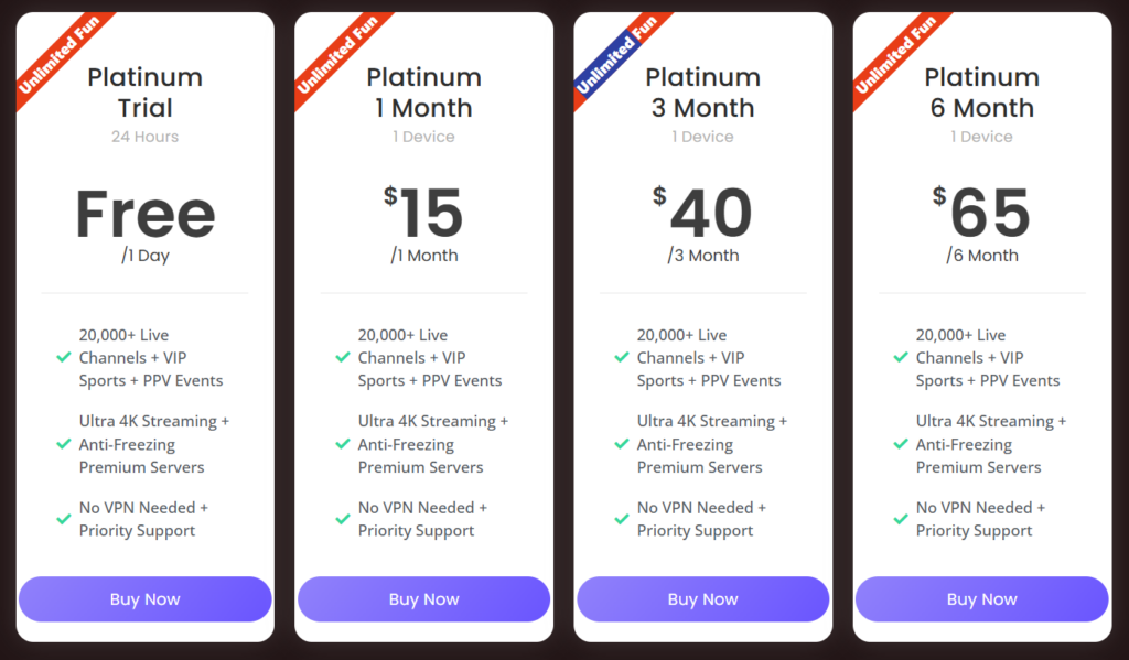 Great IPTV Pricing