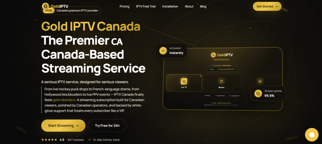 Gold IPTV Canada